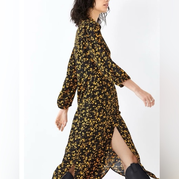 HUSH Floral Black and Yellow Women's Dress ππΌππ€π - Picture 3 of 12